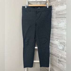 Old Navy High Waist Picie Pants Charcoal Stripe